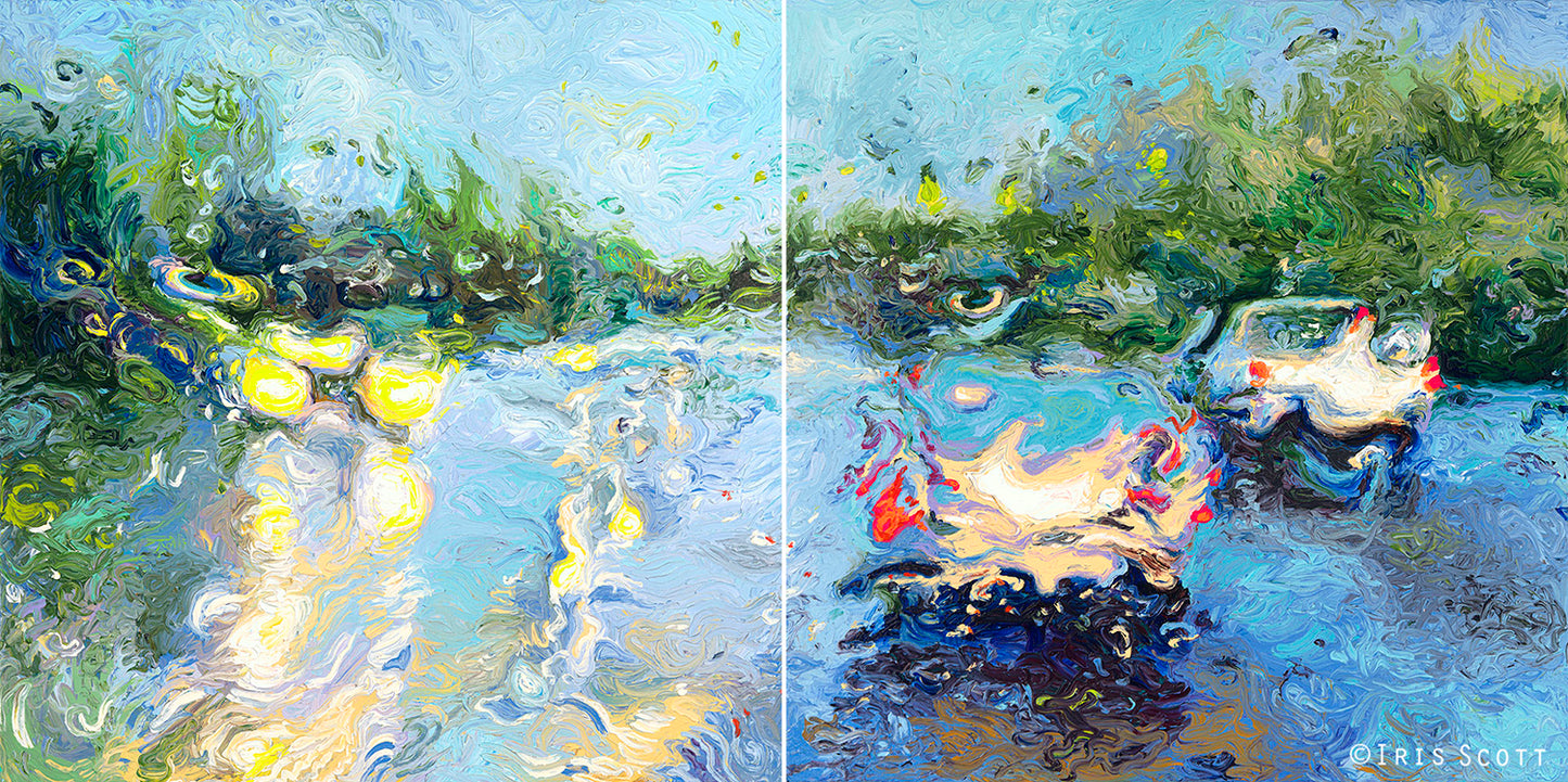 Streets Of Grisaille (Diptych)