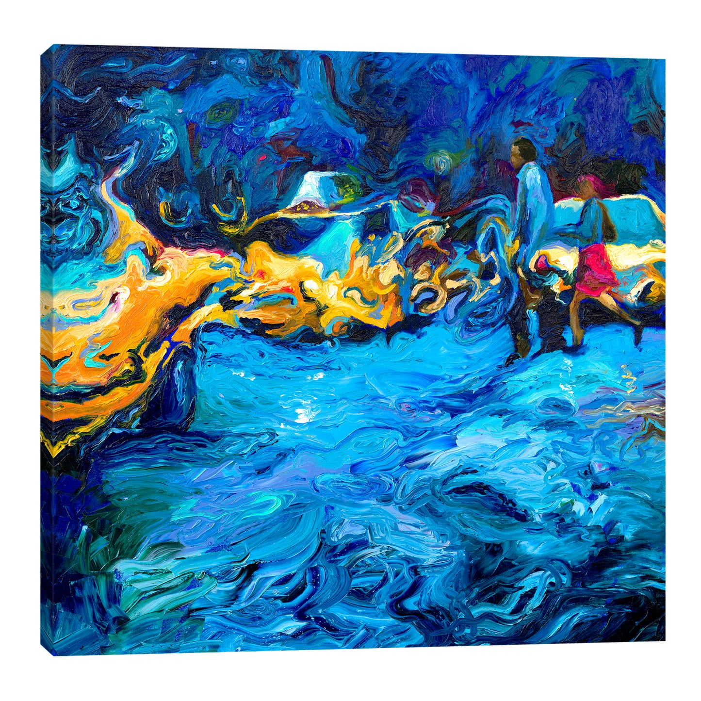 Running In The Rain | Canvas Print