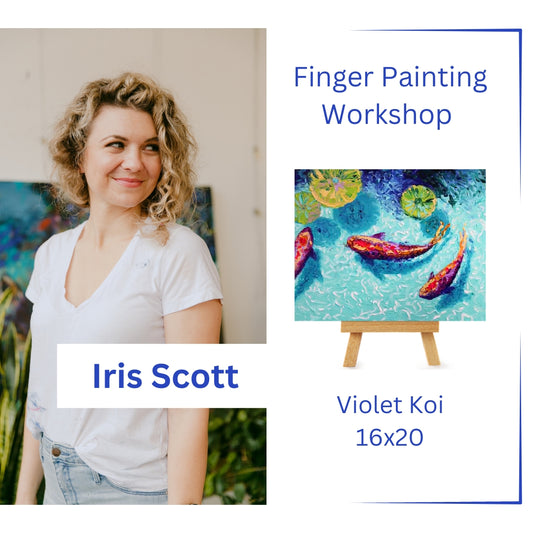 How To Finger Paint with Iris Scott | Violet Koi
