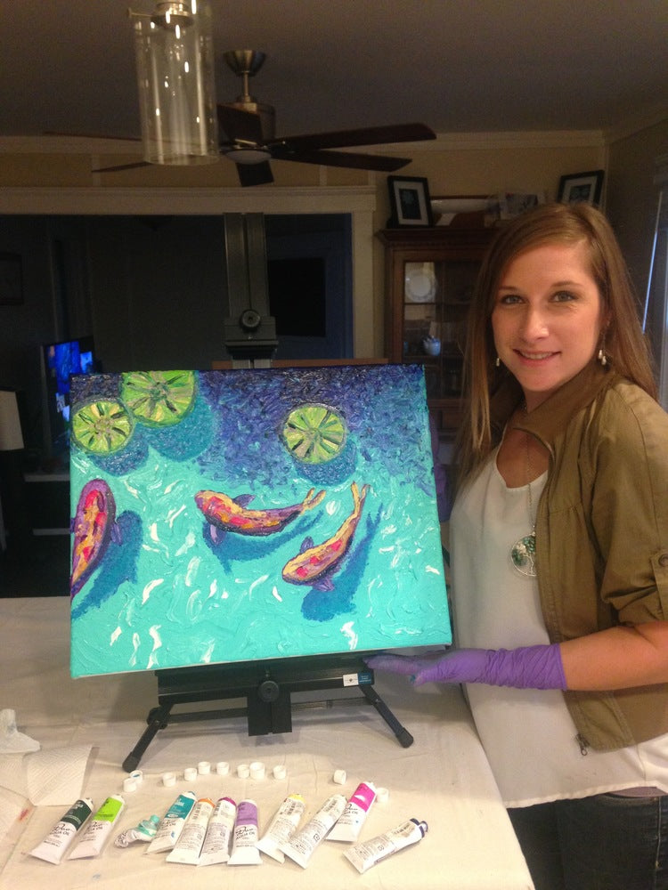 How To Finger Paint with Iris Scott | Violet Koi