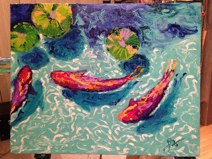 How To Finger Paint with Iris Scott | Violet Koi