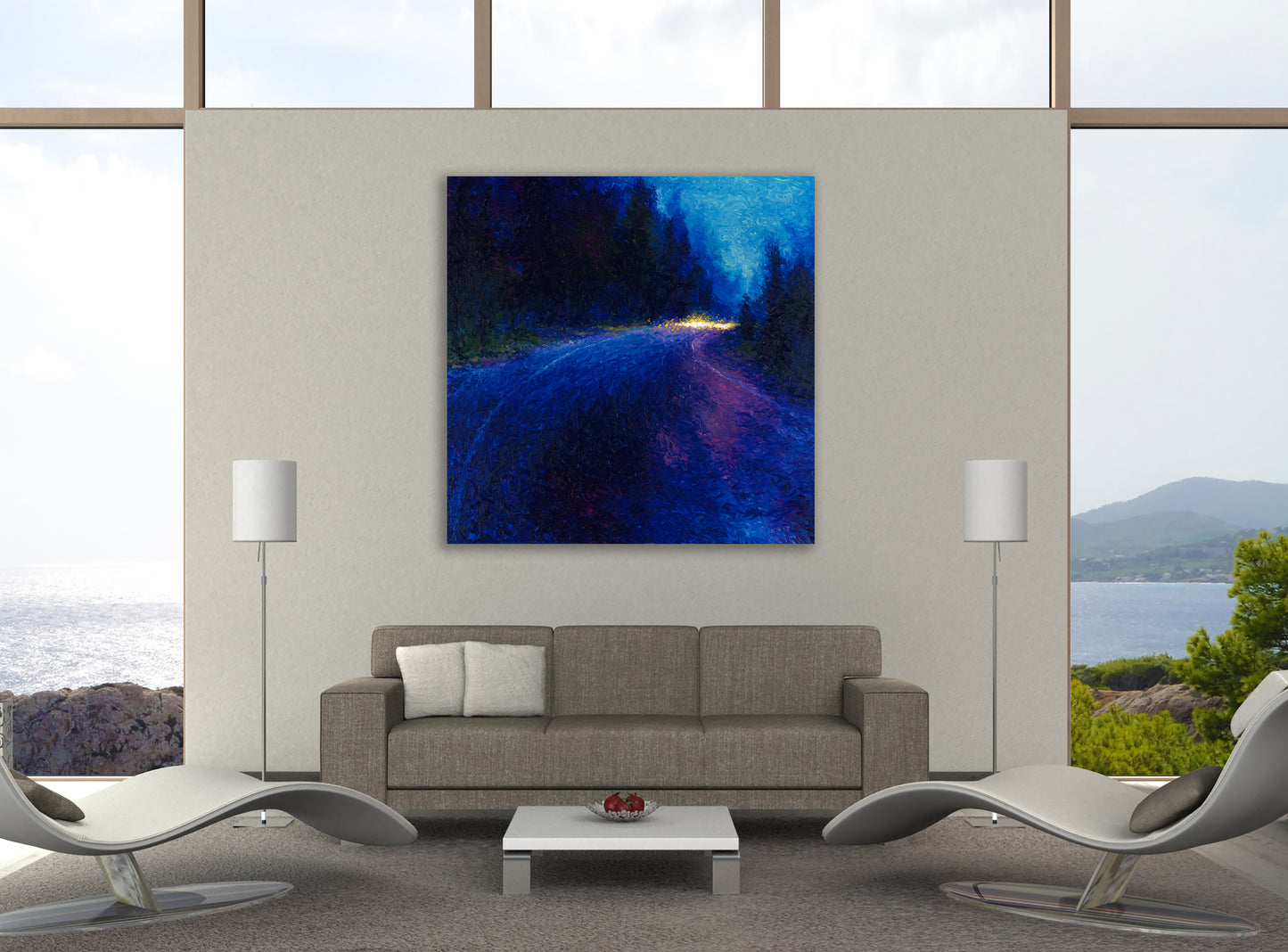 Cobalt Blue Drive | Canvas Print