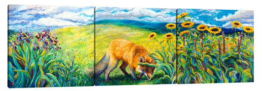 Foxy (Triptych) | Canvas Print