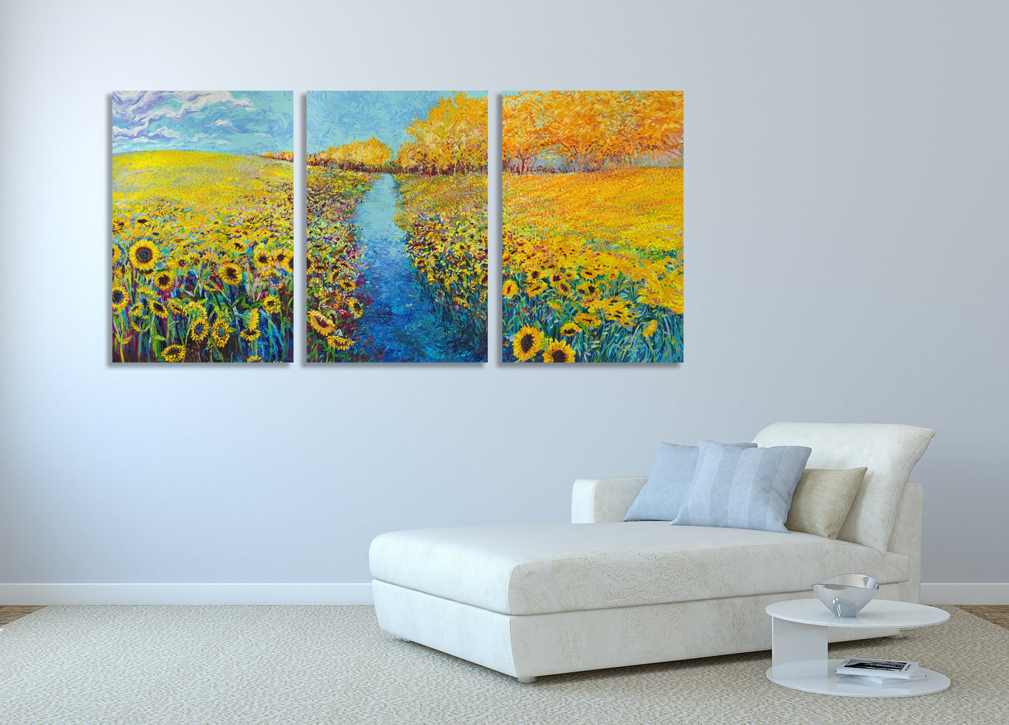 Sunflower Triptych | Canvas Print