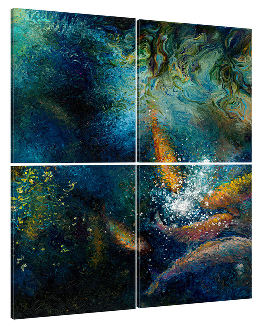 The Unseen Guest (4 panel) | Canvas Print