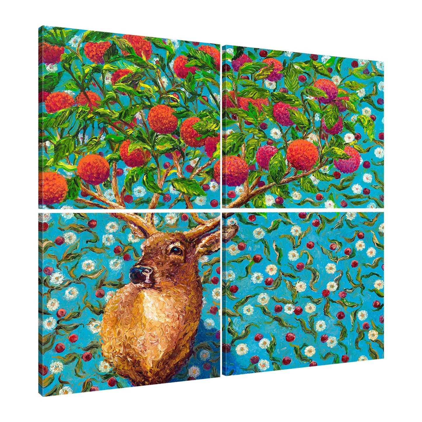 Cherry Buck (4 panel) | Canvas Print